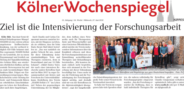 2018.06.26Titelseite Kölner Wochenspiegel
